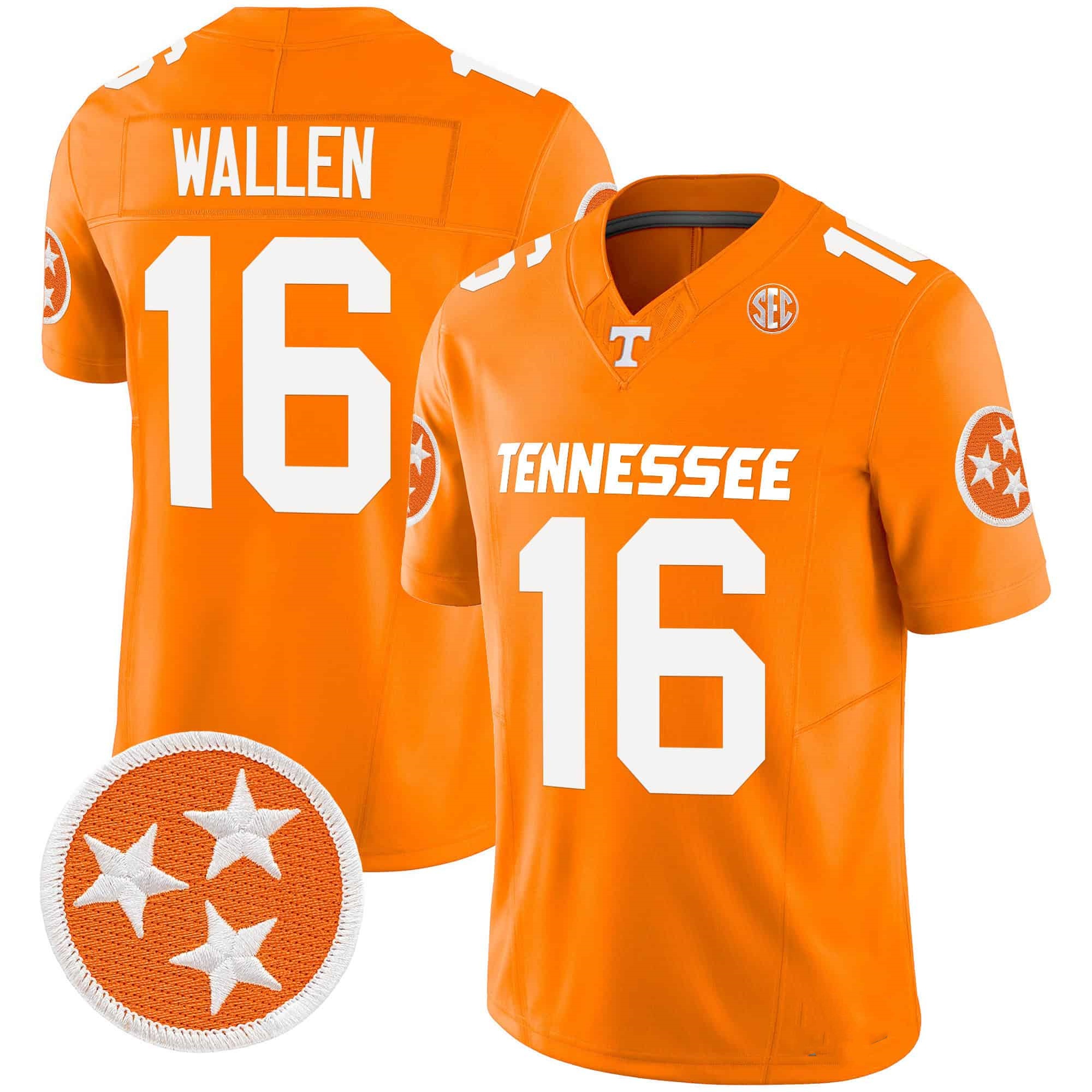 Tennessee Volunteers 2024 Vapor Limited   Jersey – All Stitched Orange #16 Morgan Wallen