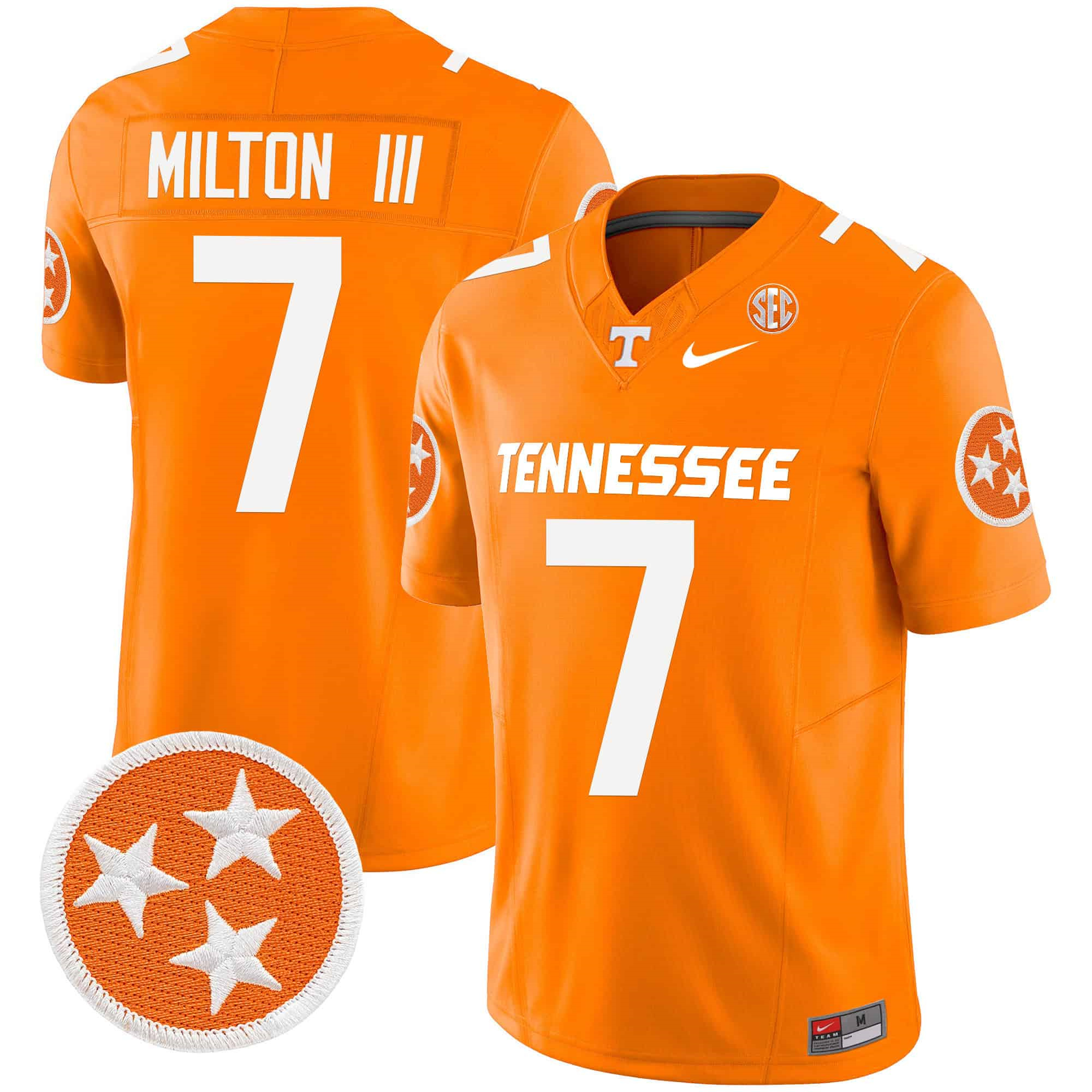Tennessee Volunteers 2024 Vapor Limited   Jersey – All Stitched Orange #7 Joe Milton lii