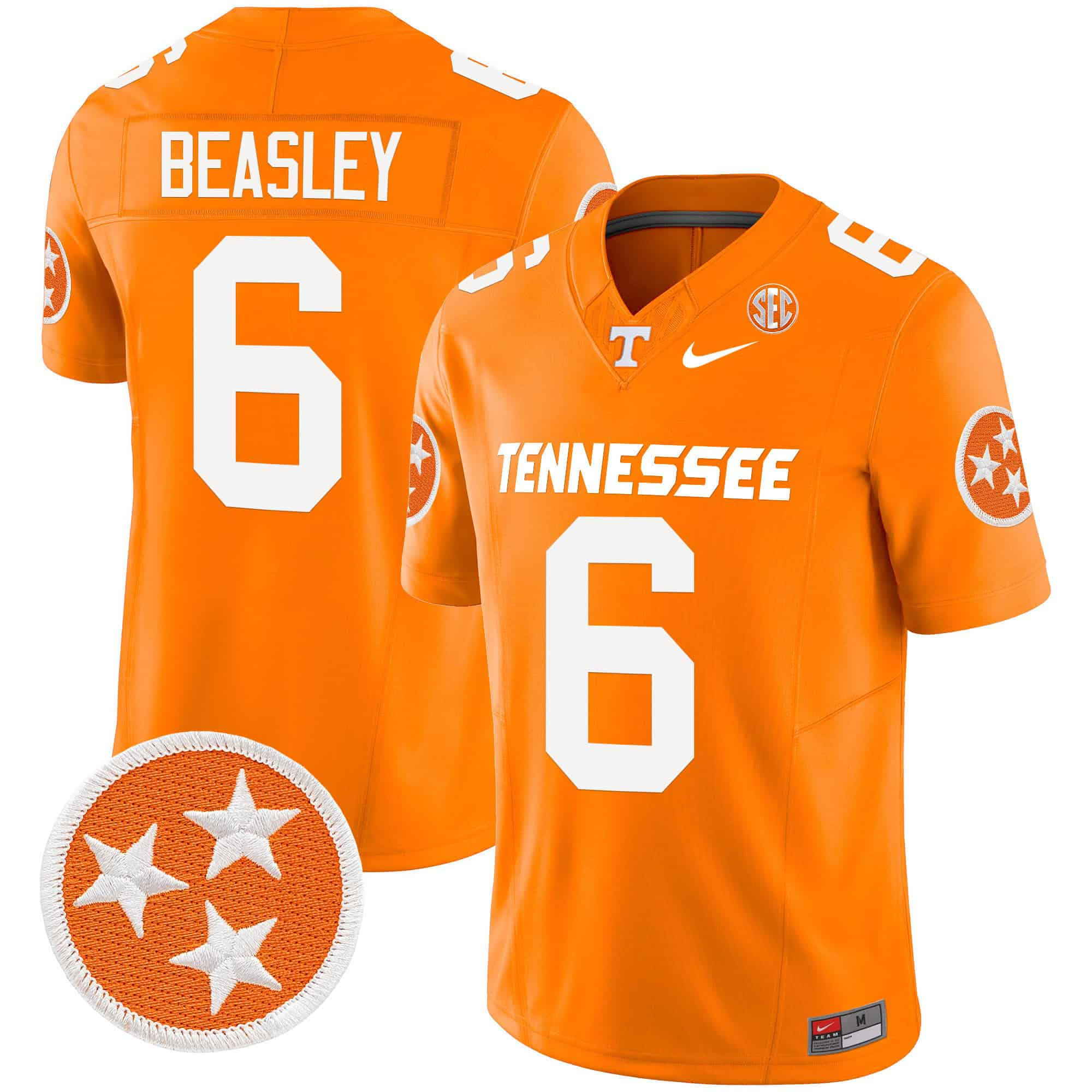 Tennessee Volunteers 2024 Vapor Limited   Jersey – All Stitched Orange#6 Aaron Beasley