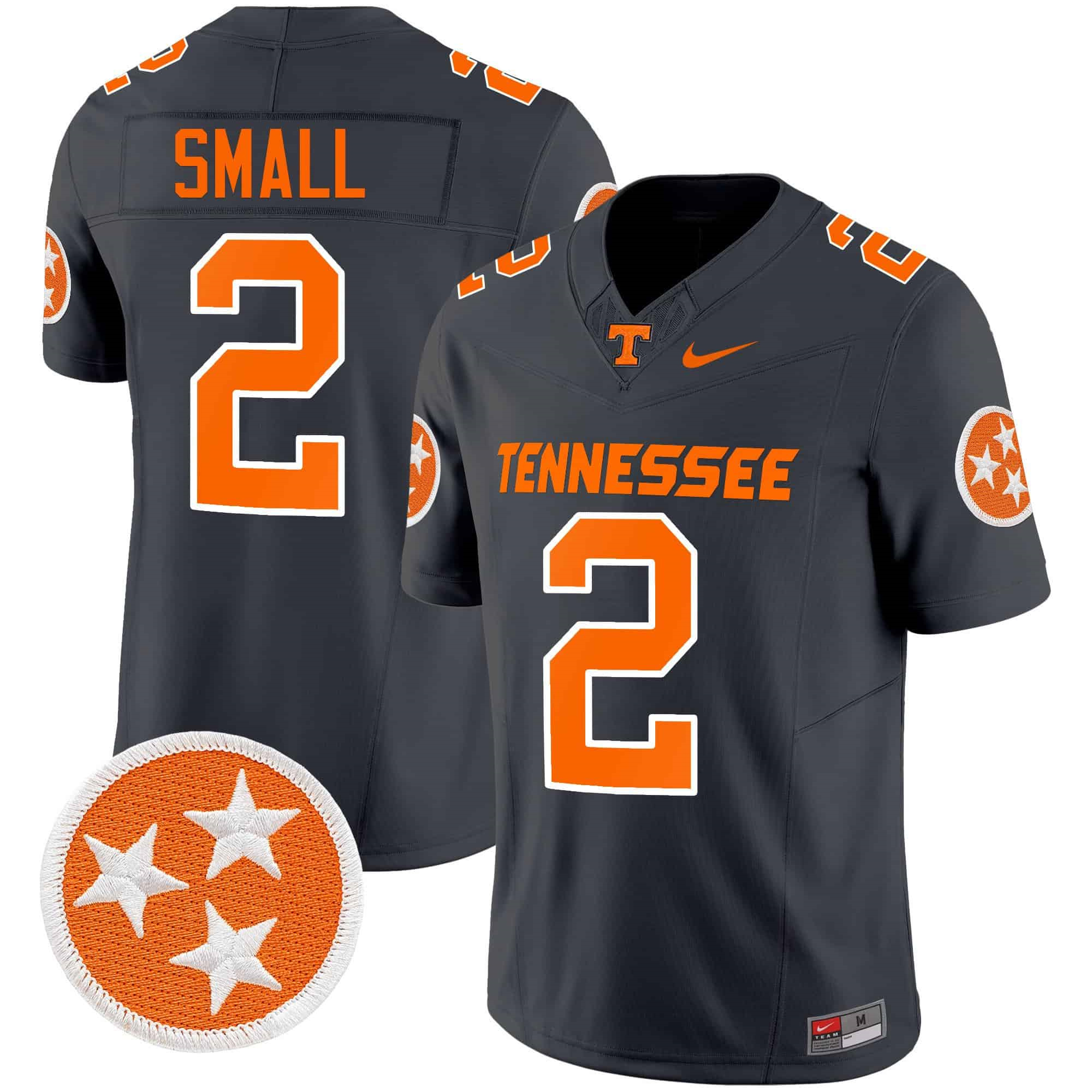 Tennessee Volunteers 2024 Vapor Limited   Jersey – All Stitched Smokey Grey#2 Jabari Small