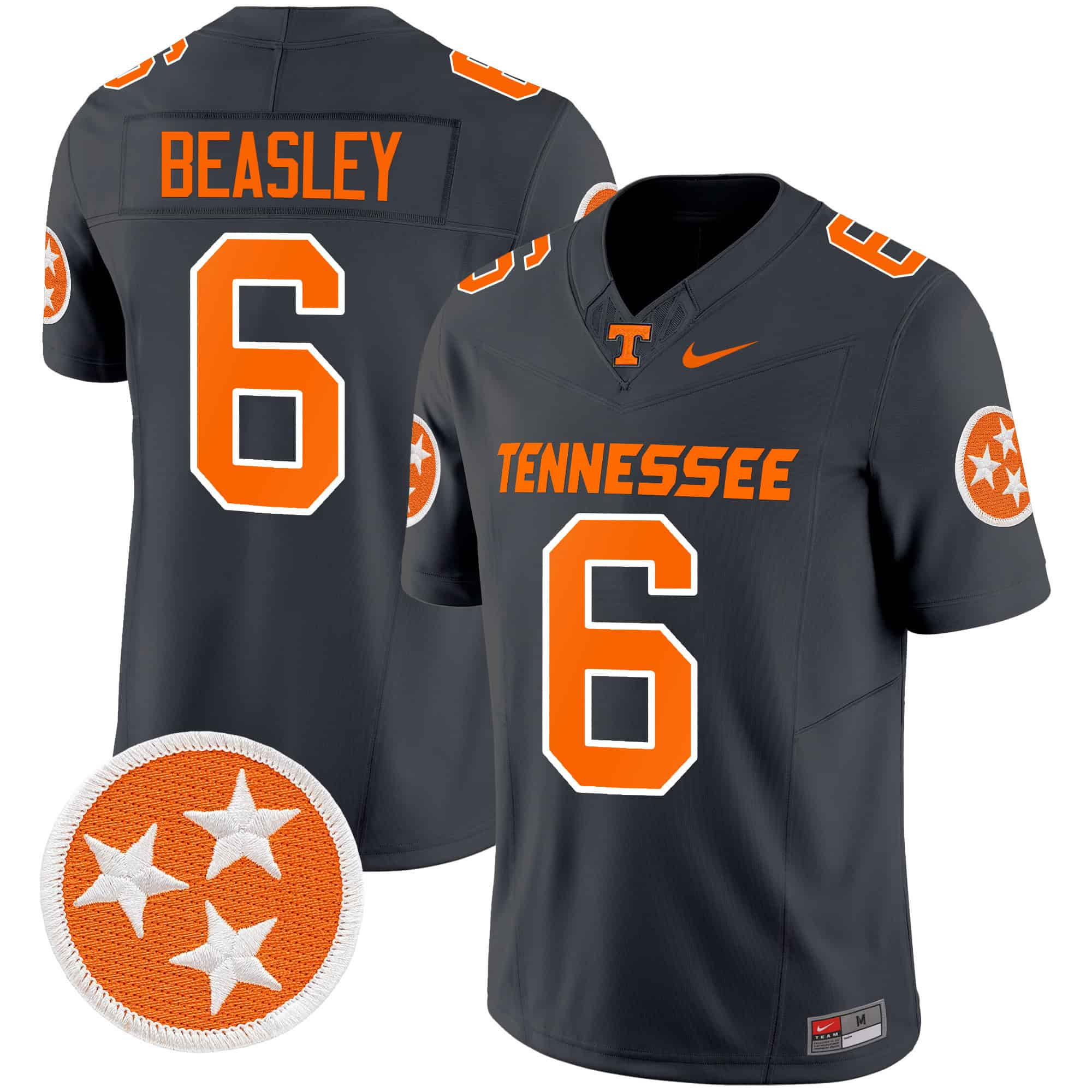 Tennessee Volunteers 2024 Vapor Limited   Jersey – All Stitched Smokey Grey#6 Aaron Beasley