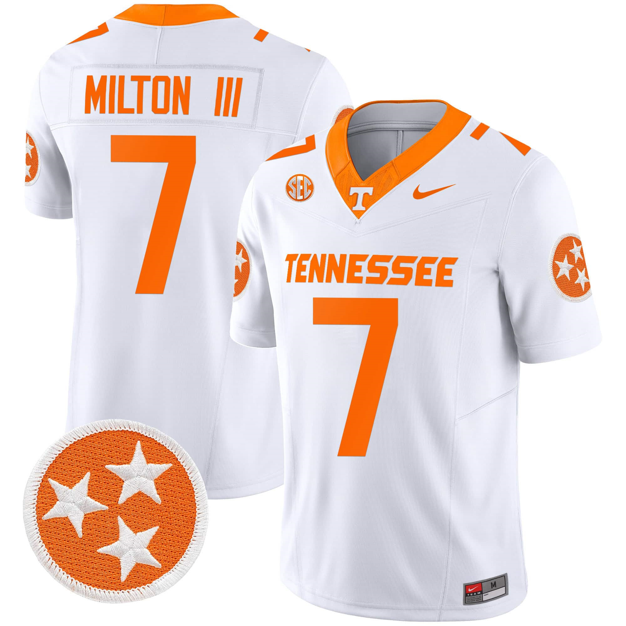 Tennessee Volunteers 2024 Vapor Limited Custom Jersey – All Stitched White #7 Joe Milton lii