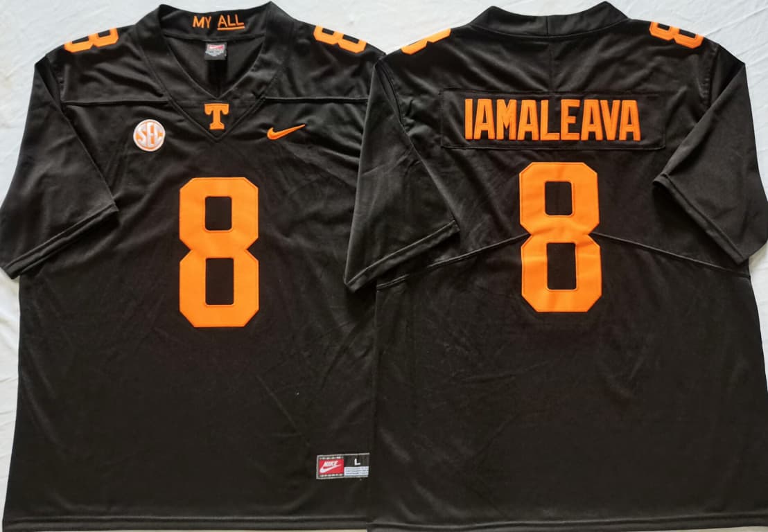 Tennessee Volunteers Black  #8 IAMALEAVA