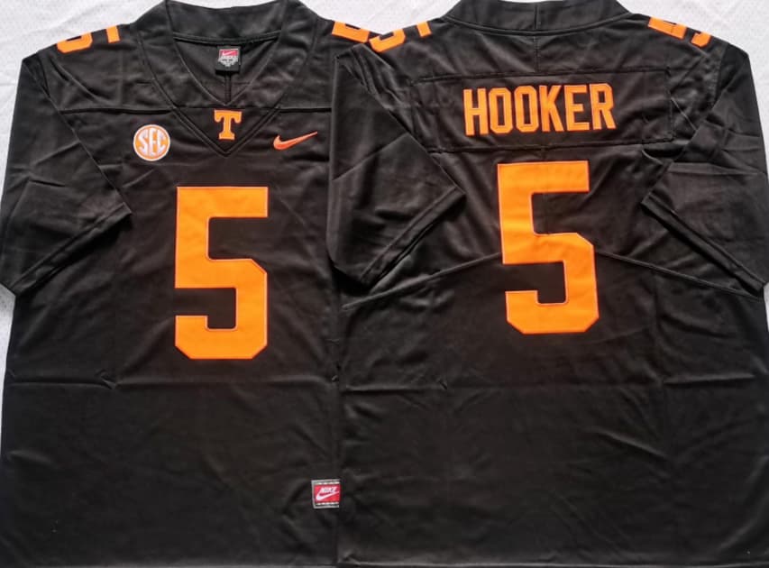 Tennessee Volunteers Black #5 HOOKER