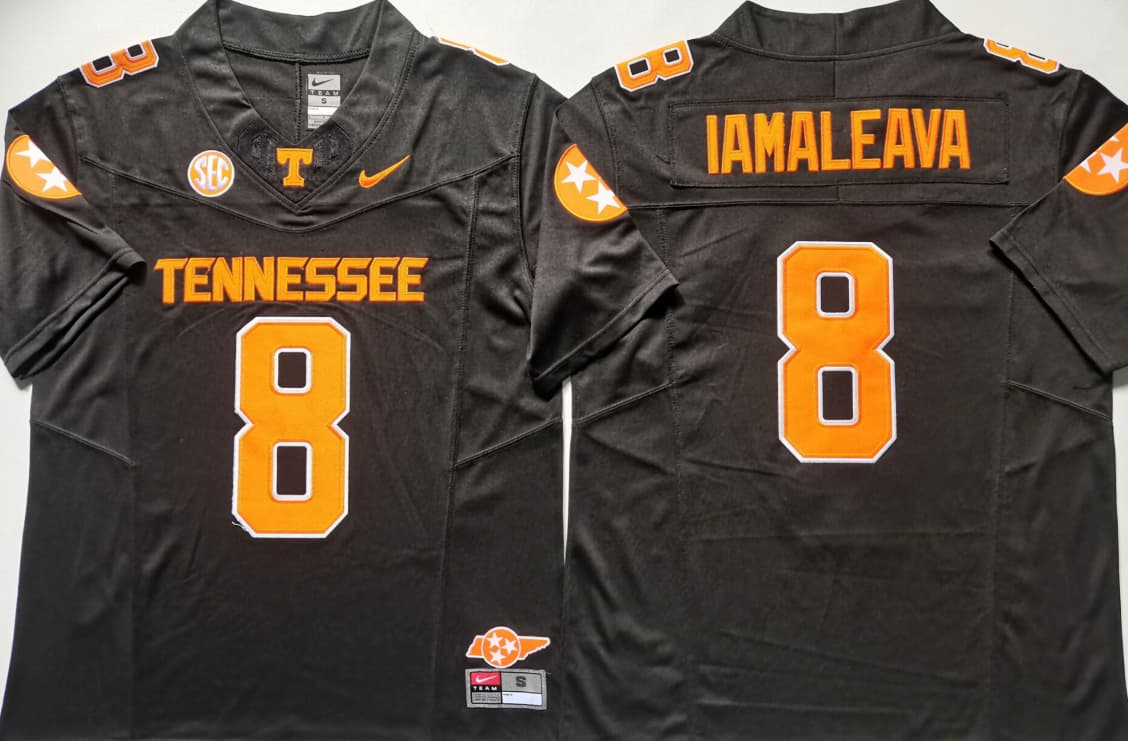 Tennessee Volunteers Black #8 IAMALEAVA