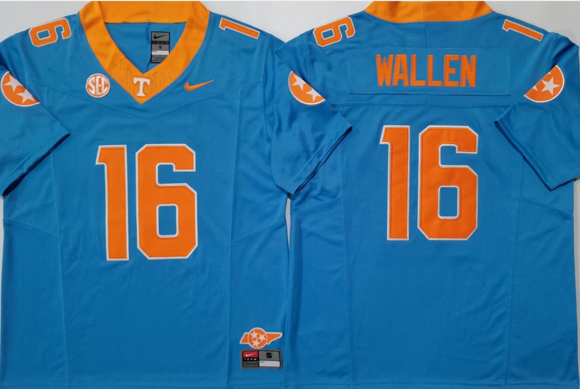 Tennessee Volunteers Blue #16 WALLEN