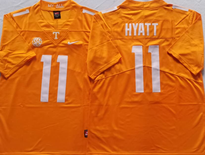 Tennessee Volunteers Orange #11 HYATT