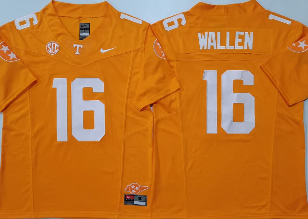 Tennessee Volunteers Orange #16 WALLEN