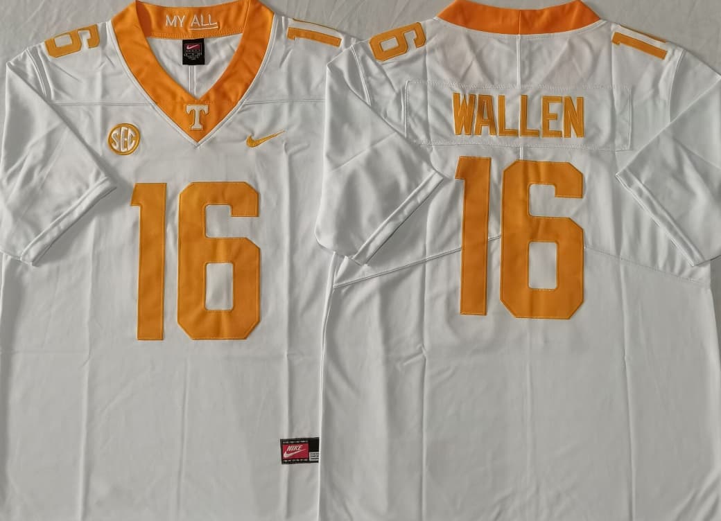 Tennessee Volunteers White #16  WALLEN