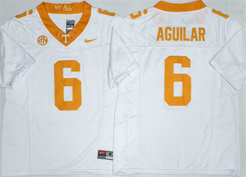 Tennessee Volunteers White #6 AGUILAR