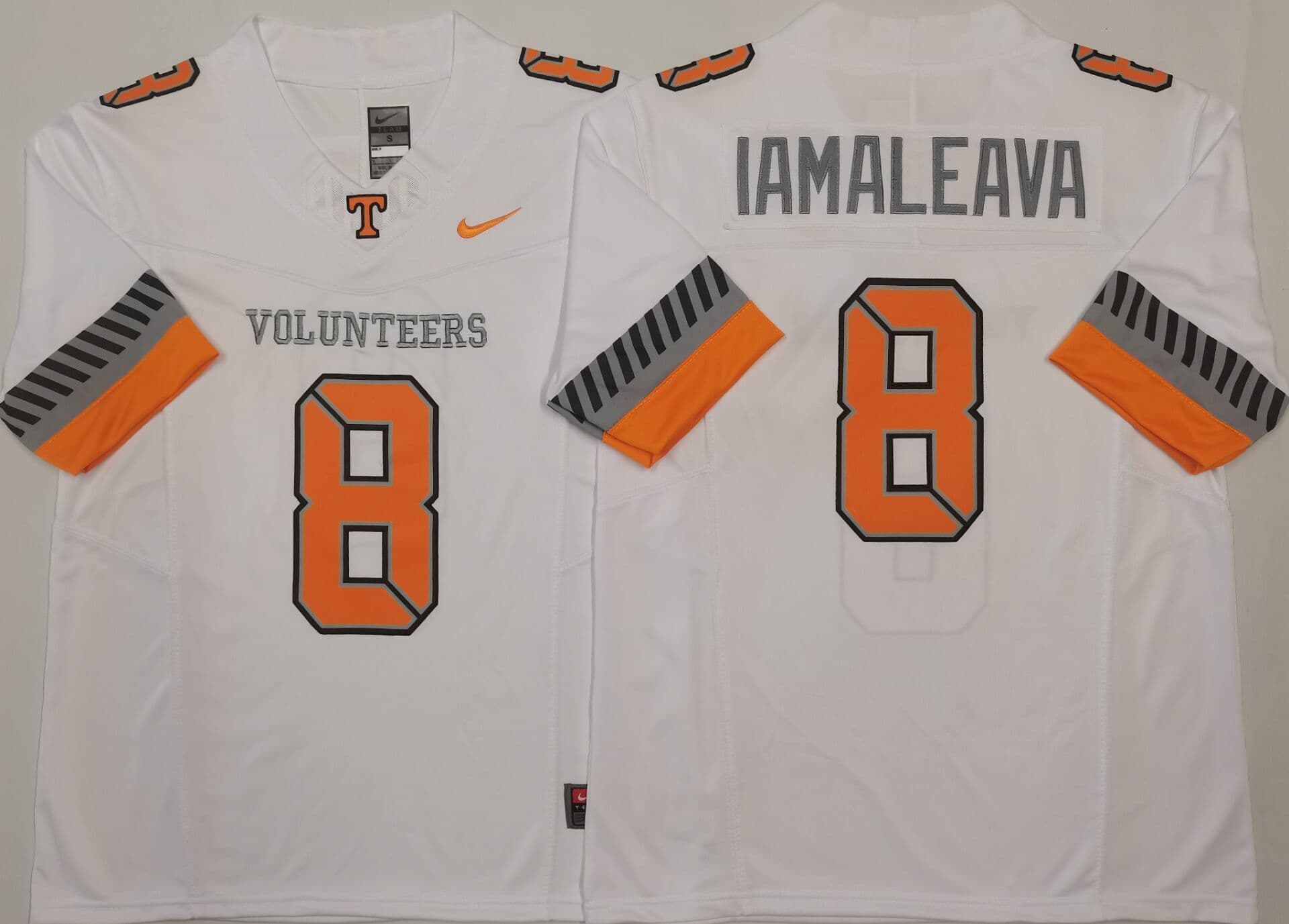 Tennessee Volunteers White #8 IAMALEAVA