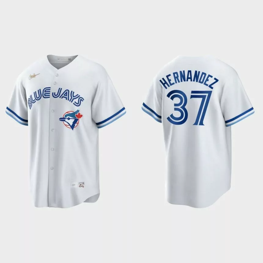 Teoscar Hernandez Toronto Blue Jays Cooperstown Collection Jersey – White