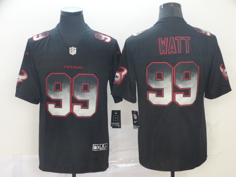 Texans 99 J.J. Watt Black Arch Smoke Vapor Untouchable Limited Jersey