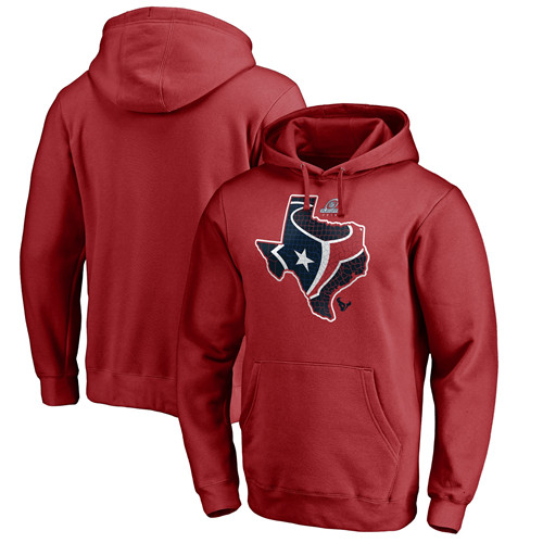Texans Red 2018 NFL Playoffs Men's Pullover Hoodie