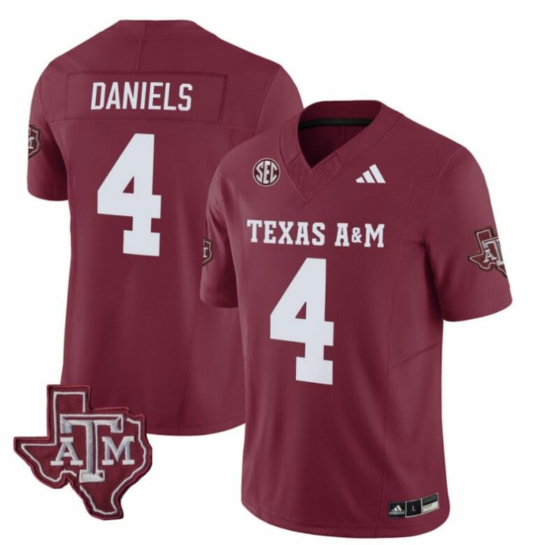 Texas A&M Aggies Amari Daniels Jersey #4 Vapor Limited College Football Maroon