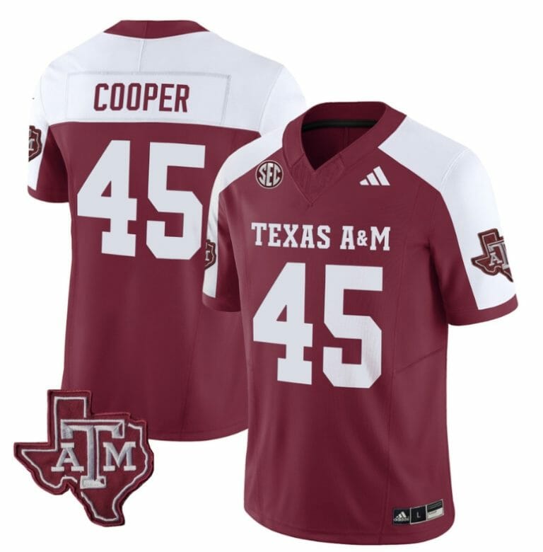 Texas A&M Aggies Edgerrin Cooper Jersey #45 Vapor Limited College Football Alternate