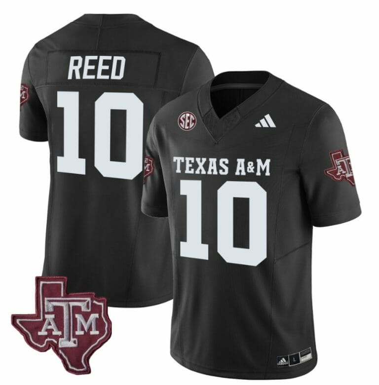 Texas A&M Aggies Marcel Reed Jersey #10 Vapor Limited College Football Black