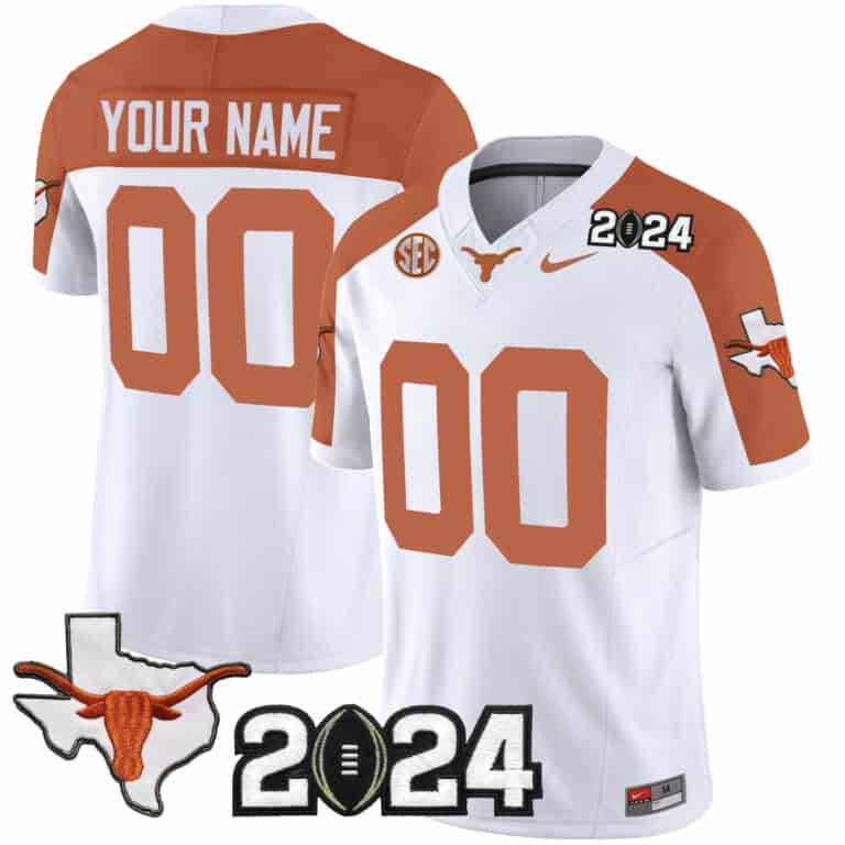 Texas Longhorns 2024 Vapor Limited Custom Jersey – All Stitched  Inverted