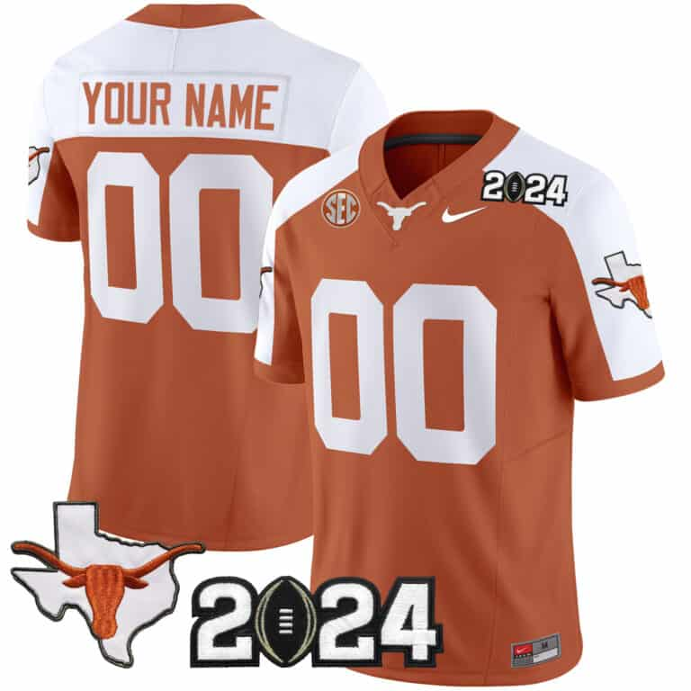 Texas Longhorns 2024 Vapor Limited Custom Jersey – All Stitched  Orange Alternate
