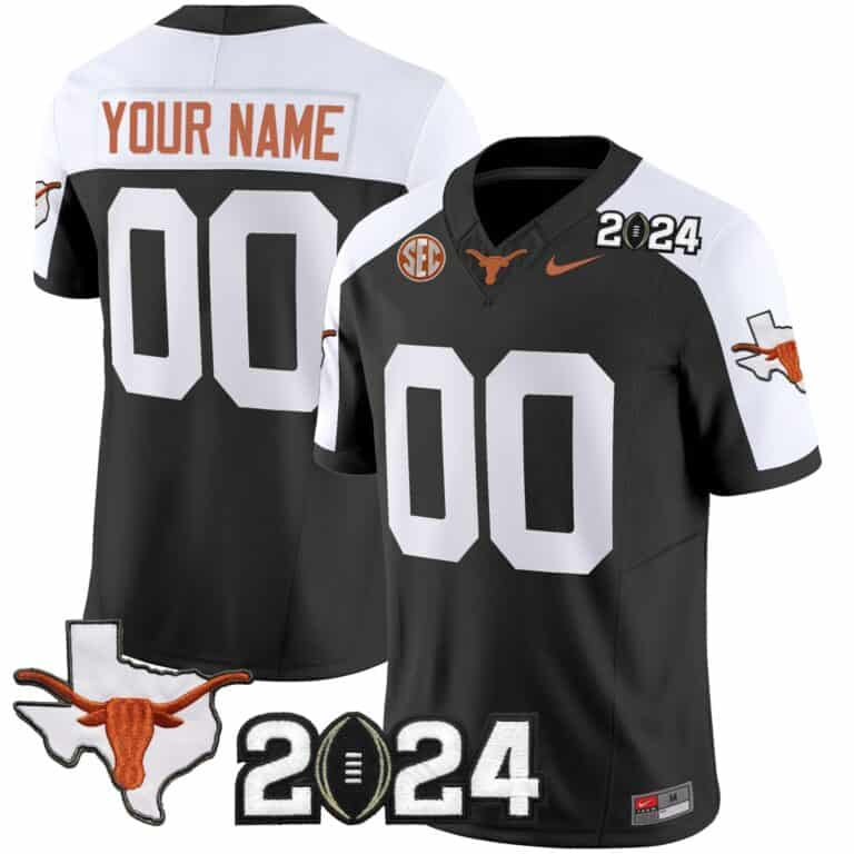 Texas Longhorns 2024 Vapor Limited Custom Jersey – All Stitched Black Alternate