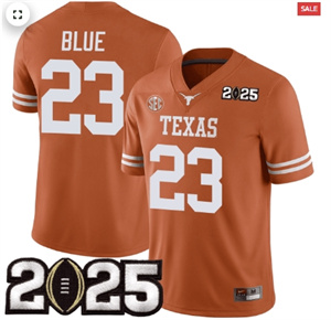 Texas Longhorns Football 2425 Jersey - CFP Final Patch - All Stitched Orange  BLUE - 23