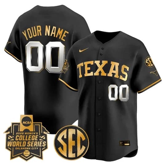 Texas Longhorns Softball 2026 World Series (WCWS) Vapor Premier Limited Custom Jersey -  All Stitched