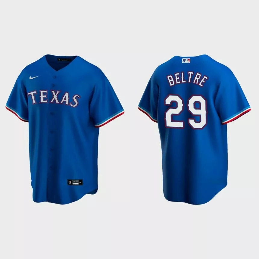 Texas Rangers #29 Adrian Beltre Royal Replica Alternate Jersey