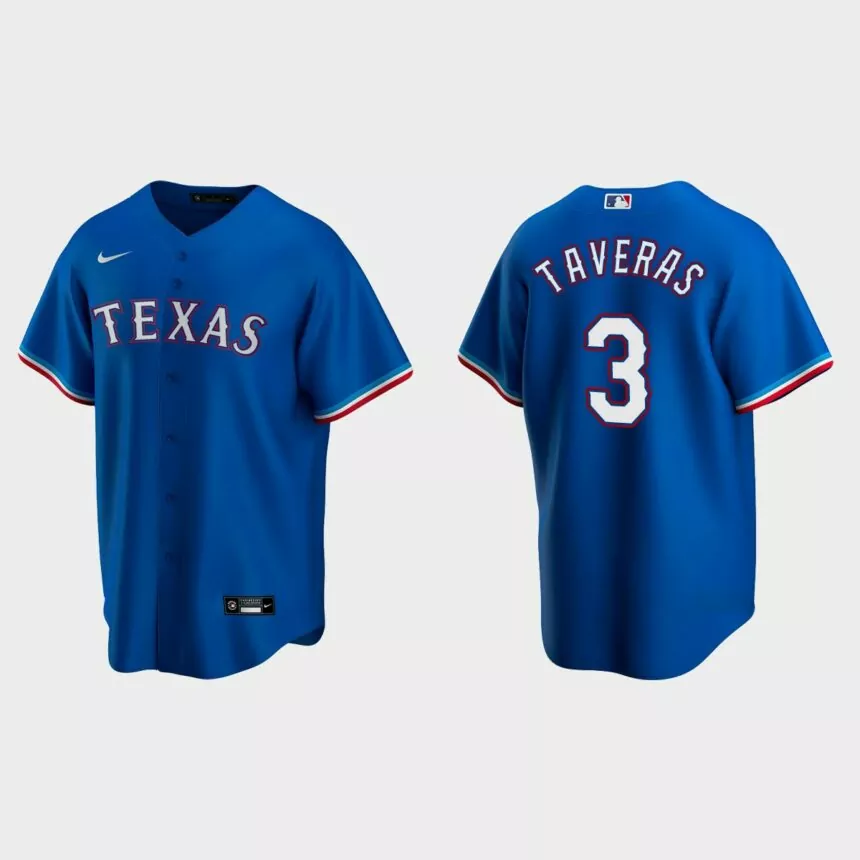 Texas Rangers #3 Leody Taveras Replica Alternate Jersey – Royal
