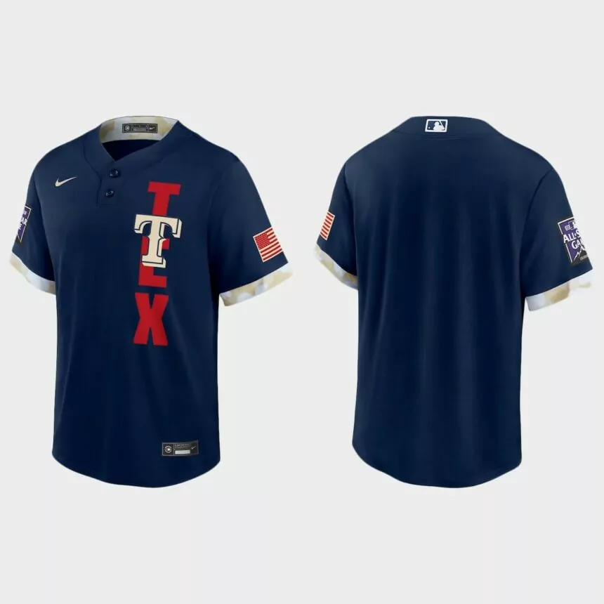 Texas Rangers 2021 MLB All-Star Game Replica Jersey – Navy