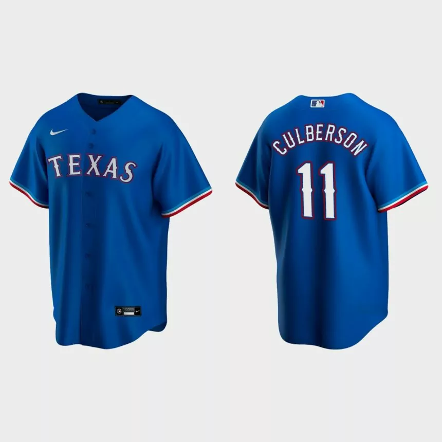 Texas Rangers Charlie Culberson Replica Alternate Jersey – Royal