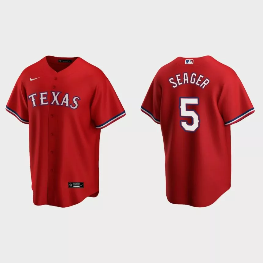 Texas Rangers Corey Seager Replica Alternate Jersey – Red