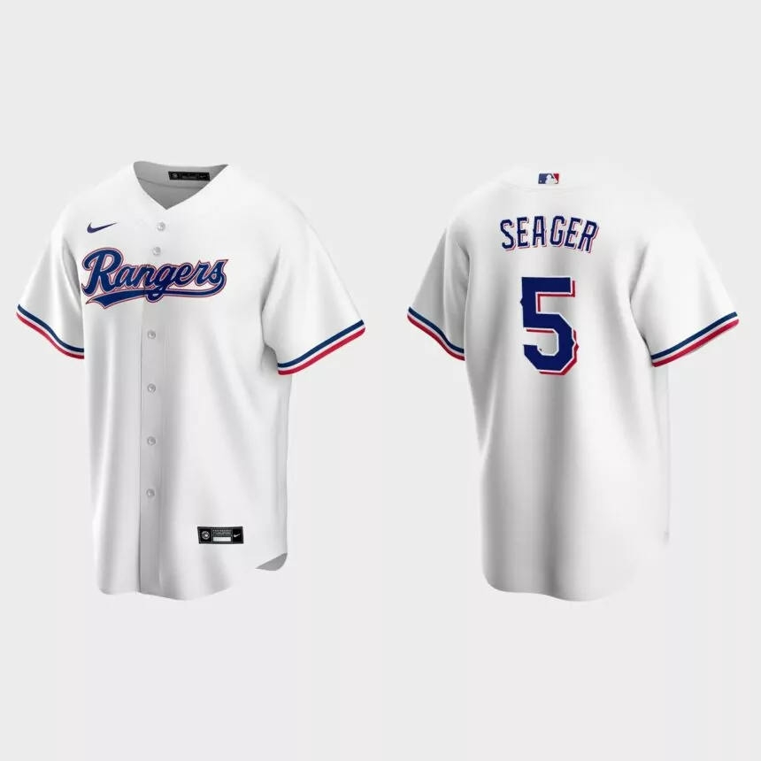 Texas Rangers Corey Seager Replica Home Jersey – White