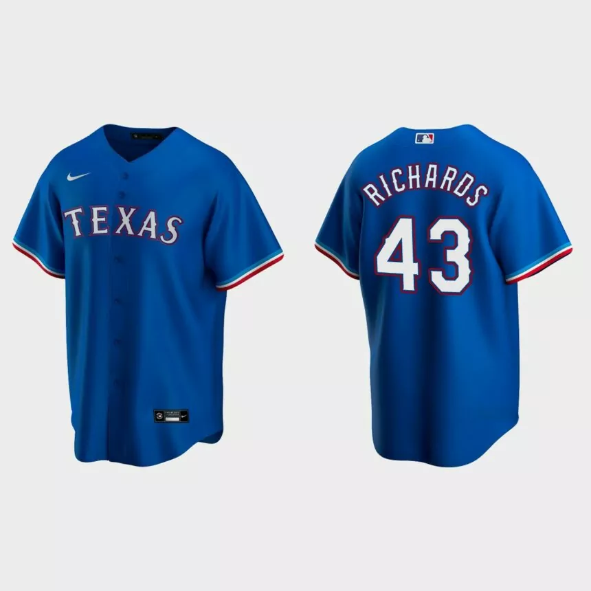 Texas Rangers Garrett Richards Replica Alternate Jersey – Royal