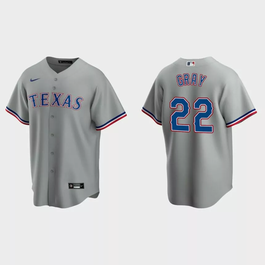 Texas Rangers Jon Gray Replica Road Jersey – Gray