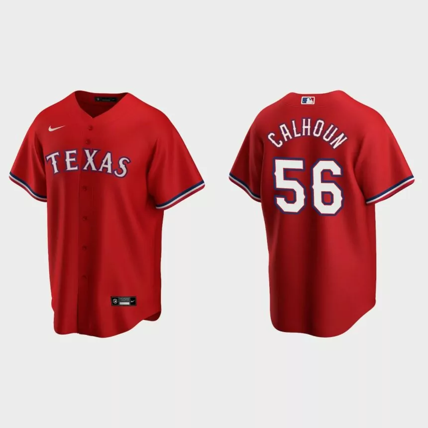 Texas Rangers Kole Calhoun Replica Alternate Jersey – Red