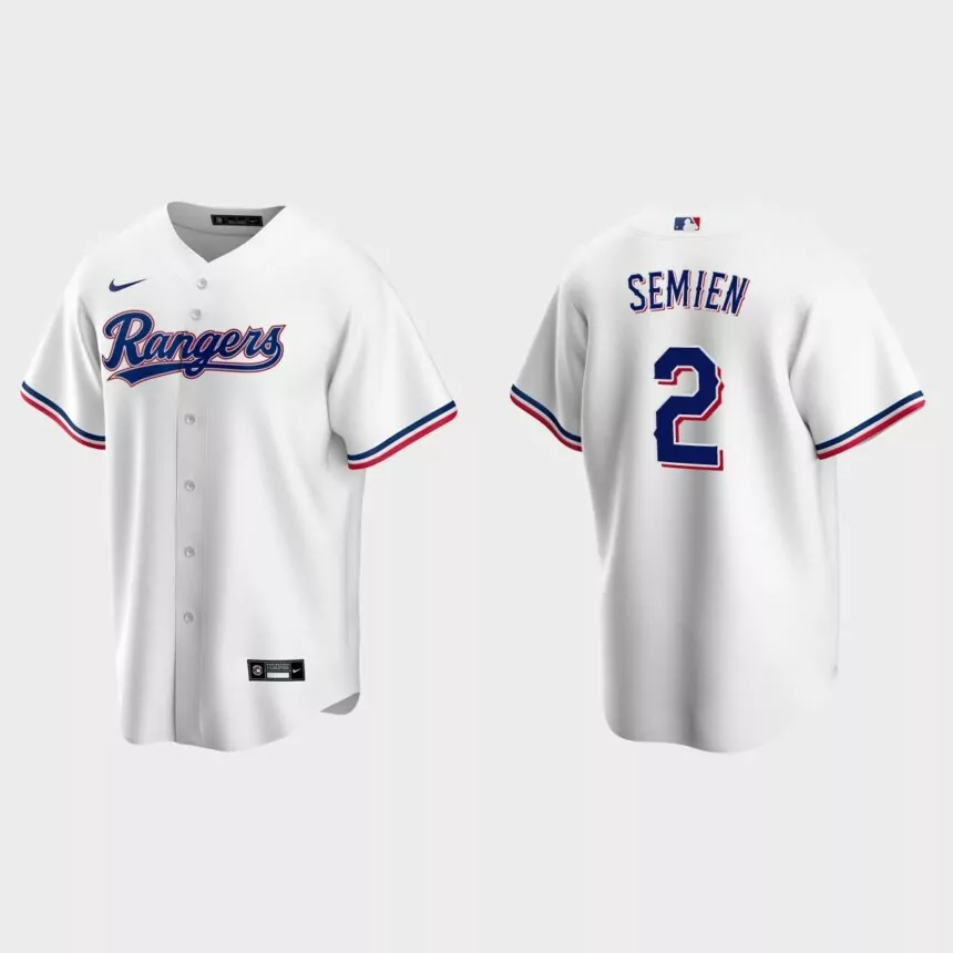 Texas Rangers Marcus Semien Replica Home Jersey – White