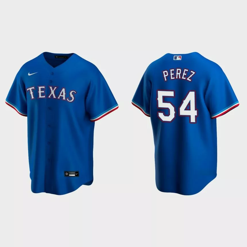 Texas Rangers Martin Perez Replica Alternate Jersey – Royal