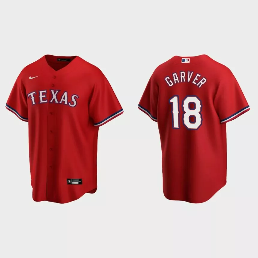 Texas Rangers Mitch Garver Replica Alternate Jersey – Red
