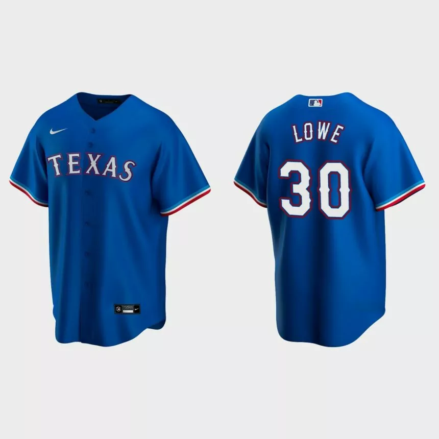 Texas Rangers Nathaniel Lowe Replica Alternate Jersey – Royal