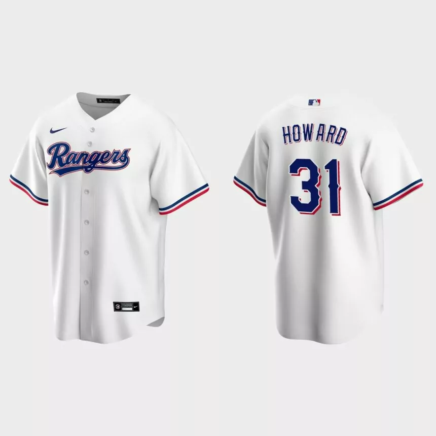 Texas Rangers Spencer Howard Replica Home Jersey – White
