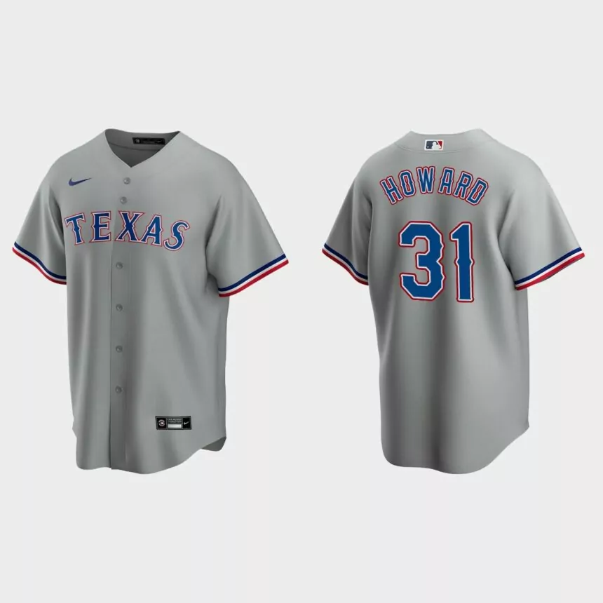 Texas Rangers Spencer Howard Replica Road Jersey – Gray