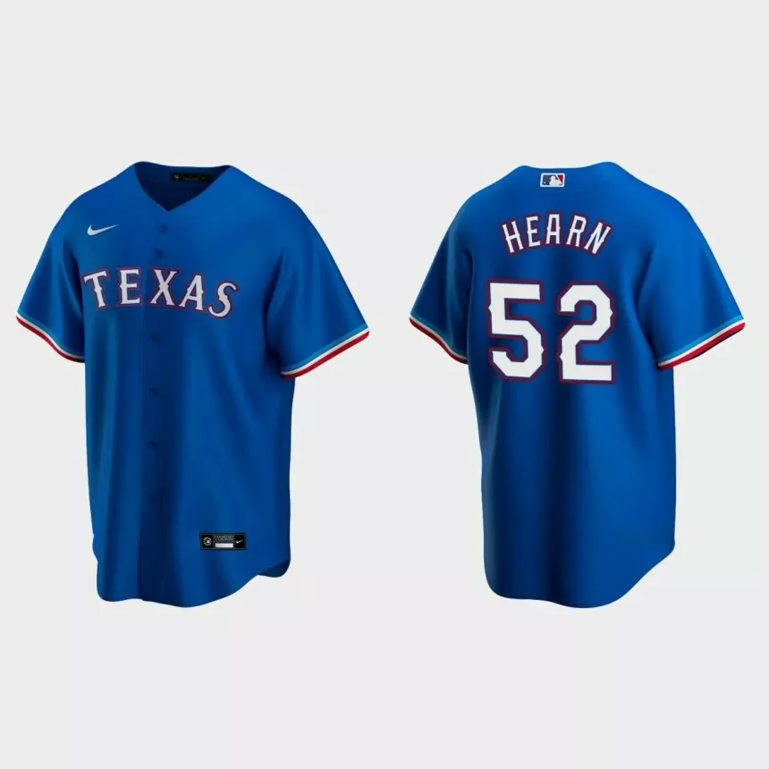 Texas Rangers Taylor Hearn Replica Alternate Jersey – Royal