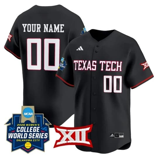Texas Tech Red Raiders Softball 2026 World Series (WCWS) Vapor Premier Limited Custom Jersey   - All Stitched