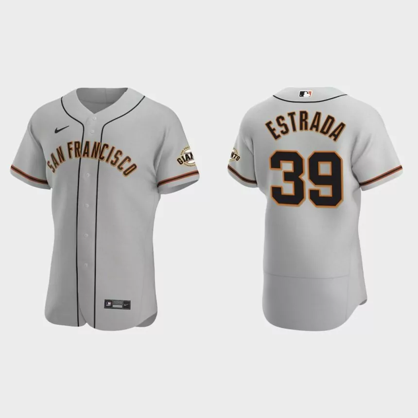 Thairo Estrada San Francisco Giants Authentic Road Jersey – Gray