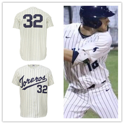 The 1969 University of San Diego Toreros White Baseball Jersey