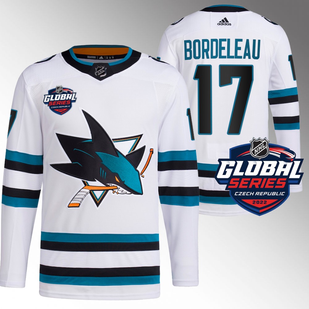 Thomas Bordeleau San Jose Sharks Primegreen White 2022 Global Series Jersey