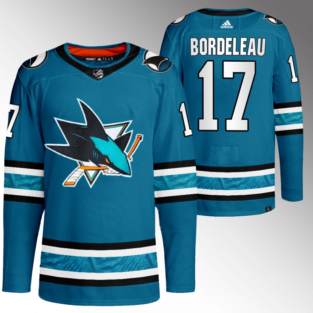 Thomas Bordeleau San Jose Sharks Teal Home Primegreen Authentic Jersey