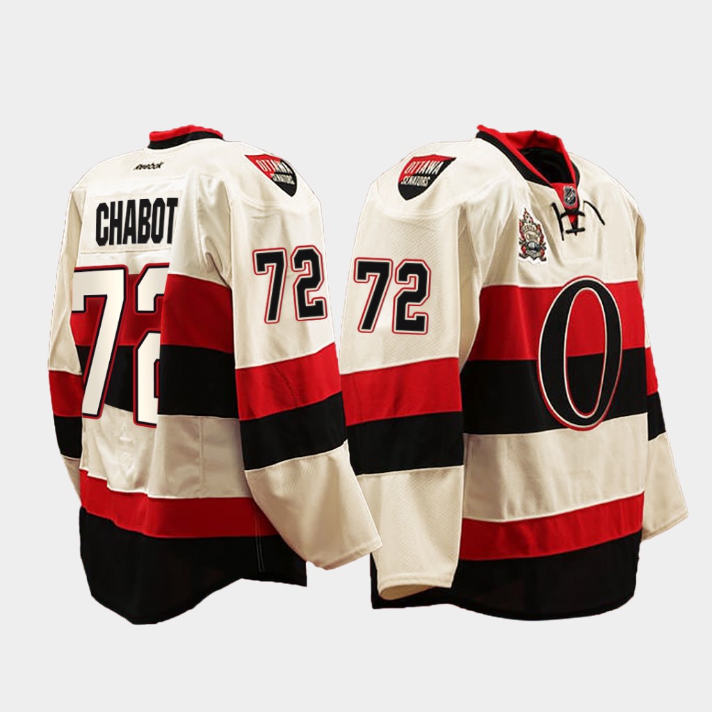Thomas Chabot Ottawa Senators Heritage Classic White Jersey