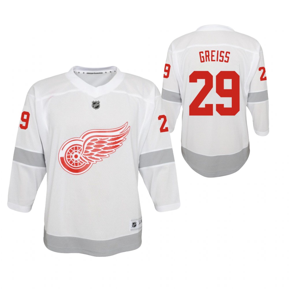 Thomas Greiss Detroit Red Wings 2021 Reverse Retro White Youth Jersey Special Edition