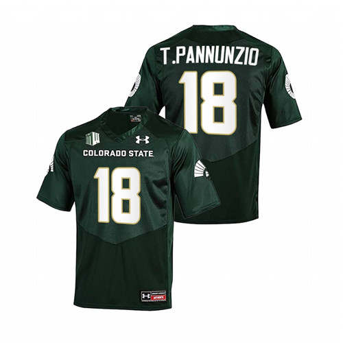 Thomas Pannunzio Colorado State Rams Green 2022 College Football Jersey